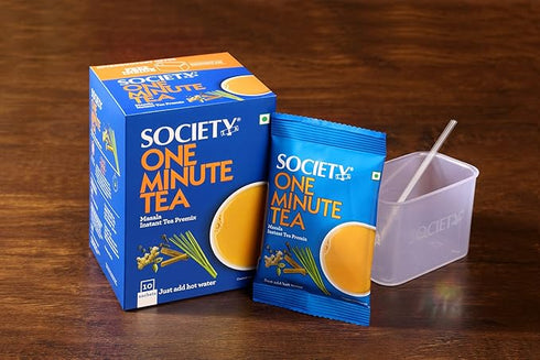 Society One Minute Tea Premix- Masala Flavour (10 Sachets)
